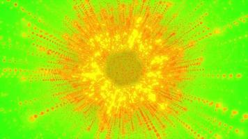 fire circle particle Background Looped Animation green screen video