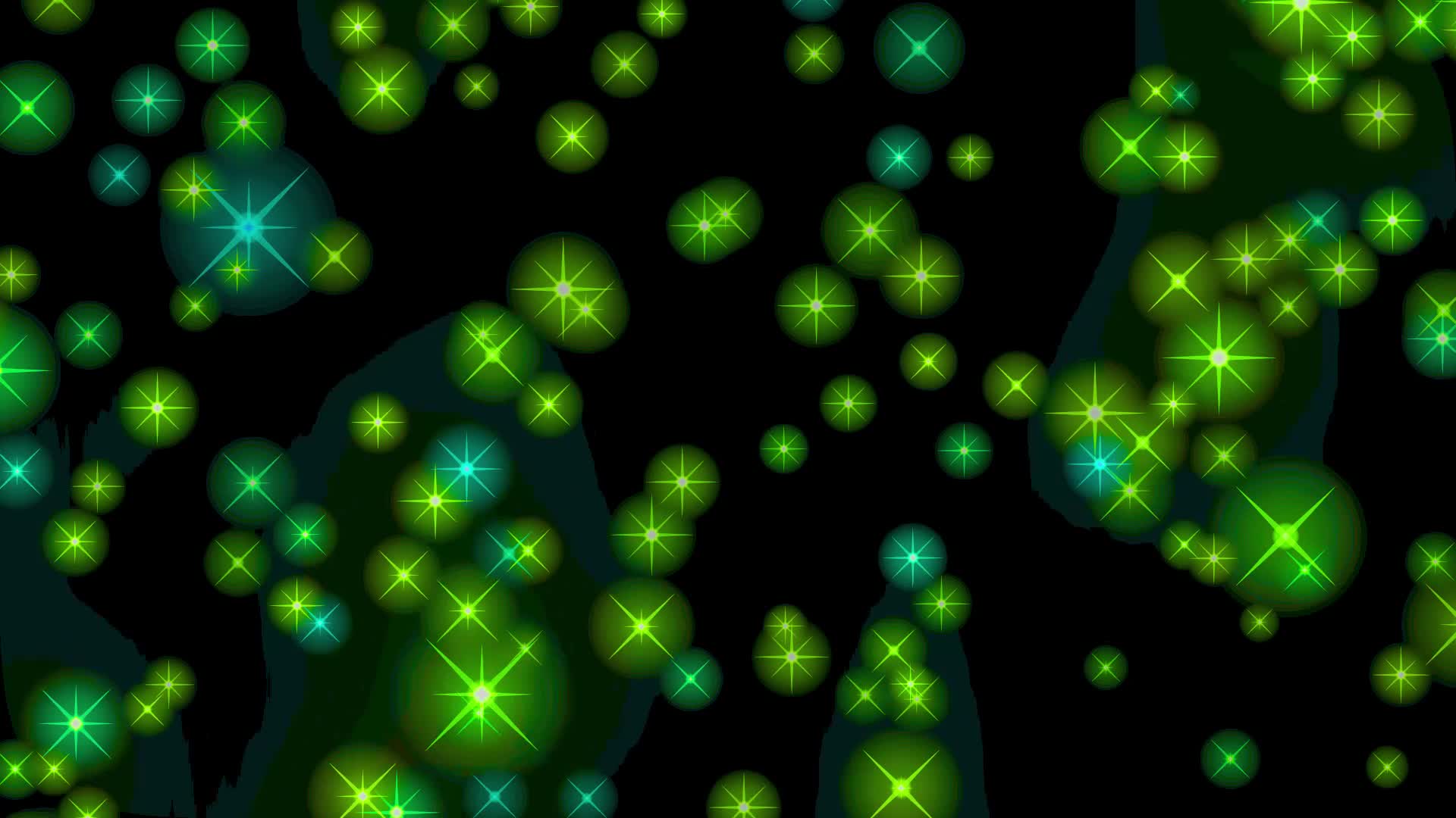 green particle light flash background loop animation 3565576 Stock