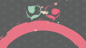 Love day abstract background video