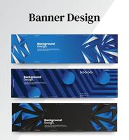 conjunto de plantillas web de diseño de banner abstracto, banner web de encabezado horizontal. Fondo de encabezado de portada abstracta moderna para diseño de sitios web, banner publicitario de portada de redes sociales, folleto, tarjeta de invitación vector