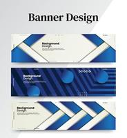 Set of abstract banner design web templates, horizontal header web banner. Modern abstract cover header background for website design, Social Media Cover advertising banner, flyer, invitation card vector