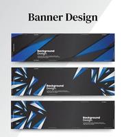 conjunto de plantillas web de diseño de banner abstracto, banner web de encabezado horizontal. Fondo de encabezado de portada abstracta moderna para diseño de sitios web, banner publicitario de portada de redes sociales, folleto, tarjeta de invitación vector