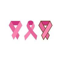 Pink ribbon on white background with place for text in honor of the day of patients with epilepsy on March 26 vector