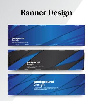 conjunto de plantillas web de diseño de banner abstracto, banner web de encabezado horizontal. Fondo de encabezado de portada abstracta moderna para diseño de sitios web, banner publicitario de portada de redes sociales, folleto, tarjeta de invitación vector