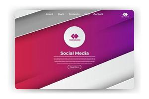 plantillas de diseño de páginas web para negocios, finanzas y marketing. conceptos de ilustración vectorial moderna para el desarrollo de sitios web y sitios web móviles. fácil de editar y personalizar. vector