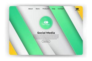 plantillas de diseño de páginas web para negocios, finanzas y marketing. conceptos de ilustración vectorial moderna para el desarrollo de sitios web y sitios web móviles. fácil de editar y personalizar. vector