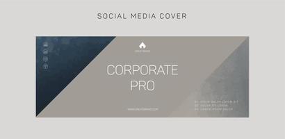 Vector template for social media and web formats, brand identity collection