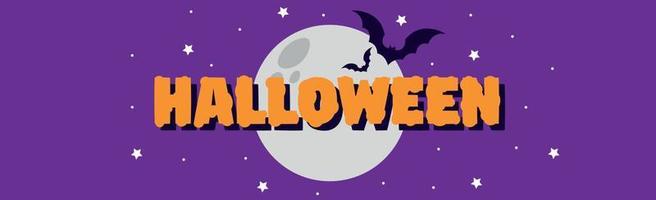 Halloween colorido brillante banner web felicitación - vector