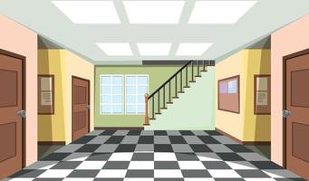 Empty room interior design vector