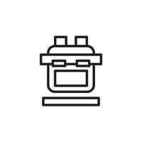 Robots outline vector icon. Thin line black robots icon, flat vector simple element illustration from editable artificial intelligence concept isolated on white background