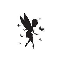 fairy icon logo vector illustration art