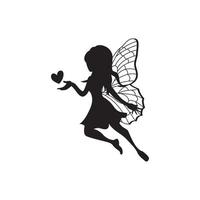 fairy icon logo vector illustration art