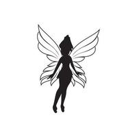 fairy icon logo vector illustration art