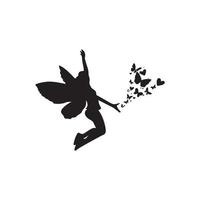 fairy icon logo vector illustration art