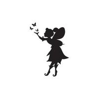 fairy icon logo vector illustration art