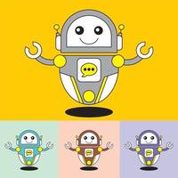 vector de logotipo de robot - bot de chat - tecnología del futuro - inteligencia artificial - lo mejor para la mascota de su negocio