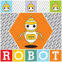 Printrobot logo vector illustration - future technology - Artificial Intelligence - best for your business mascot