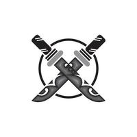 sword logo - vector illustration - best for your business mascot - premium