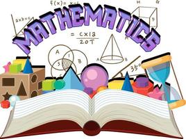 Doodle math formula with Mathematics font vector