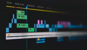 Video Editing process close up photo