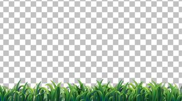 Simple grass field on grid background vector