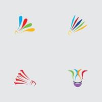 professional badminton logo vector