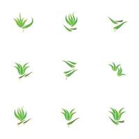 logotipo de aloe vera vector