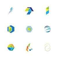 Modern logo concept design for fintech and digital finance technologies vector