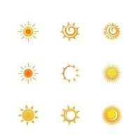 sun logo vector