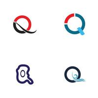 Letter Q Business corporate abstract unity vector logo design template