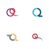 Letter Q Business corporate abstract unity vector logo design template