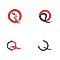 Letter Q Business corporate abstract unity vector logo design template