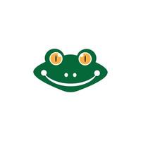 Green frog icon and symbol vector illustration