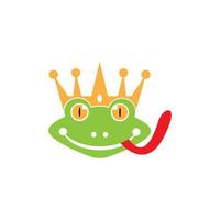 Green frog icon and symbol vector illustration