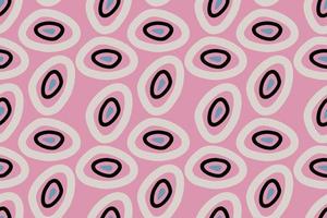 Geometric seamless pattern in a modern mid-century style. Vector illustration in a simple style. A pattern with abstractions and molecules in a retro-vintage style.