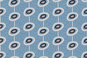 Geometric seamless pattern of Mid-Century Modern style design. Vector illustration in a simple style. A pattern with abstractions and stripes in a retro vintage style