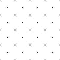 Seamless pattern geometric monochrome minimalistic cross. vector