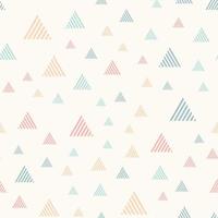 Abstract seamless pattern with triangles pastel color. vector