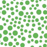 Seamless green dot pattern. Hand painted circles. vector