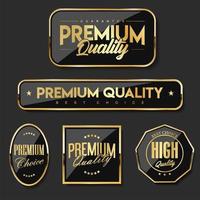 Collection of premium quality badges and labels template vector