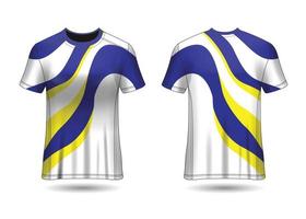 diseño de camiseta deportiva. maillot de carreras. vista frontal y trasera uniforme. vector