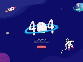 404 error pages vector