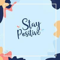 Stay Positive with Colorful Memphis Style vector