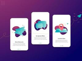 Onboarding Design for Mobile App vector