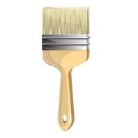 Vector realistic stylized image of paint brush isolated