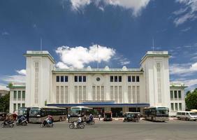 phnom penh, camboya, 2021 - punto de referencia de la estación de tren foto