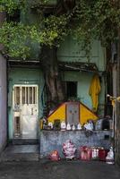 Macau, China, 2021 - Small Chinese traditional shrine photo