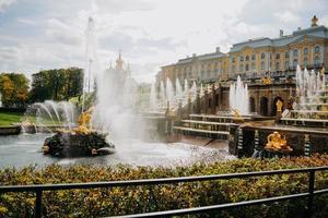 Saint Petersburg, Russia, Sep 20, 2021 - Grand Cascade in Petergof photo