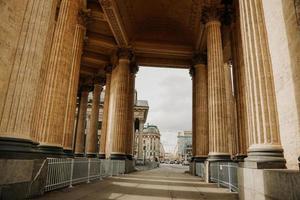 St Petersburg, Russia, 2021 - Old columns of the Kazan Cathedral photo