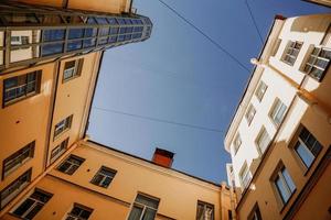 Russia. Old courtyards in the center of St. Petersburg in the summer photo